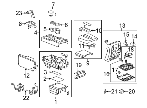 2009 Hummer H2 Shift Lever Diagram for 15787678