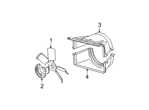 2000 GMC K2500 Cooling System, Radiator, Water Pump, Cooling Fan Diagram 4 - Thumbnail