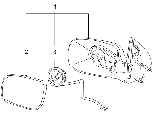 2006 Buick Terraza Outside Mirrors Diagram