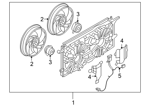 2006 Buick Terraza Cooling System, Radiator, Water Pump, Cooling Fan Diagram 4 - Thumbnail