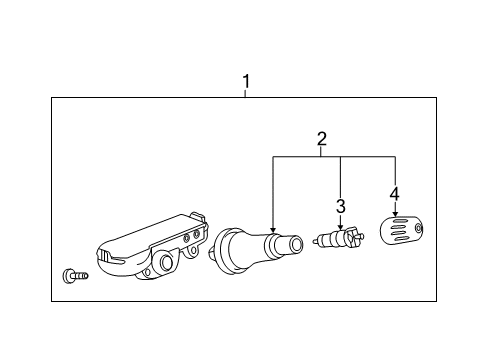 2014 Cadillac XTS Tire Pressure Monitoring Diagram