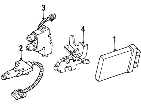 1990 GMC K3500 Valve Diagram for 15557344