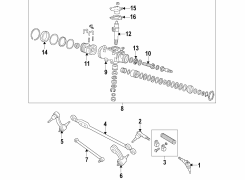 1997 Chevy Express 2500 Power Steering Pump Diagram for 84996212