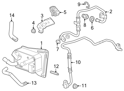 2020 GMC Acadia Line Diagram for 23167272