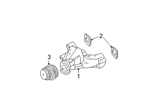 2000 GMC K2500 Cooling System, Radiator, Water Pump, Cooling Fan Diagram 3 - Thumbnail