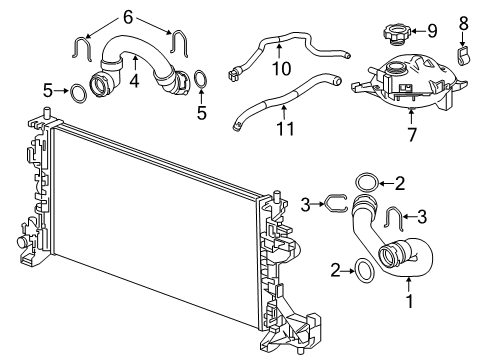 2018 Chevy Cruze Hose Diagram for 39057871