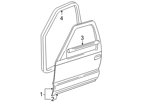 2005 Buick Rainier Front Door Diagram