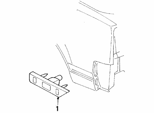1985 Oldsmobile Calais Rear Lamps - Side Marker Lamps Diagram