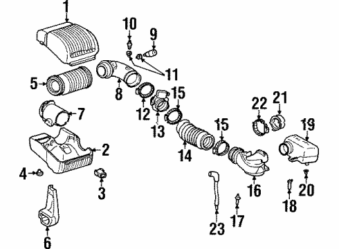 2000 GMC Yukon Air Intake Diagram