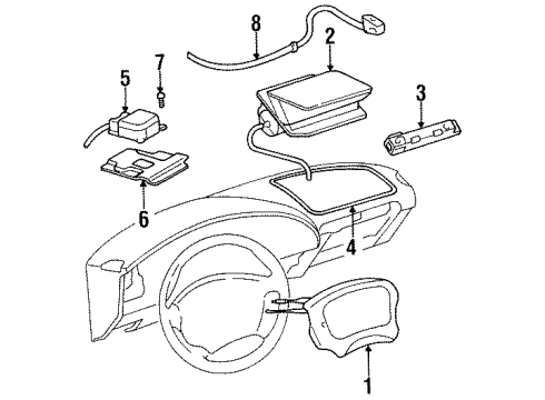 1996 Buick Skylark Diagnostic Module Diagram for 9378279