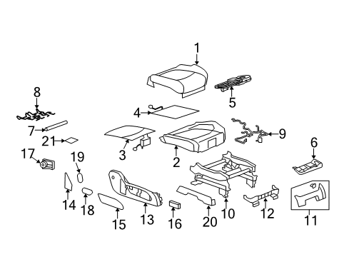 2012 Chevy Traverse Power Seats Diagram 2 - Thumbnail