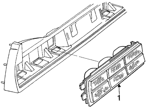 1985 Chevy Celebrity Tail Lamp Assembly Diagram for 918807