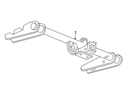 2007 Cadillac Escalade EXT Trailer Hitch Components Diagram
