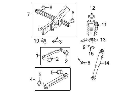 2007 Cadillac Escalade EXT Rear Suspension Diagram