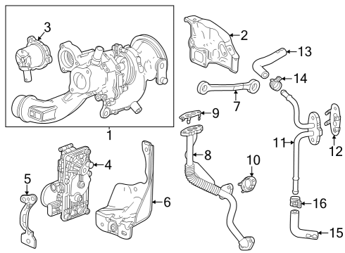 2024 Buick Encore GX Turbocharger & Components Diagram 2 - Thumbnail