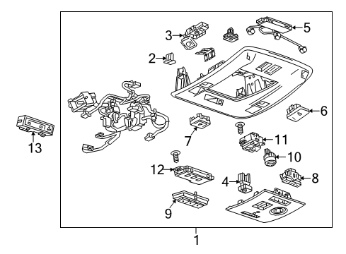 2017 Chevy Suburban Sunroof Diagram