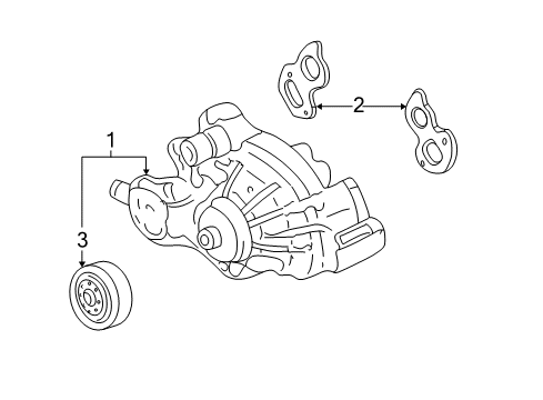 2007 Chevy Silverado 1500 Classic Cooling System, Radiator, Water Pump, Cooling Fan Diagram 2 - Thumbnail