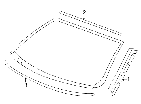2004 Oldsmobile Alero Reveal Moldings Diagram