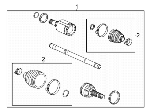 2021 Chevy Trailblazer Drive Axles - Front Diagram 2 - Thumbnail