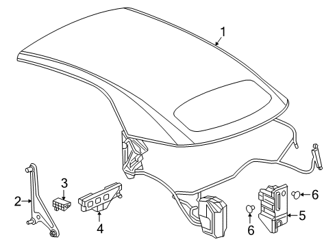 2016 Buick Cascada Top Cover & Components Diagram 2 - Thumbnail