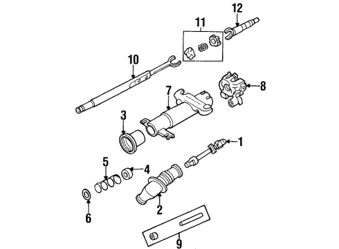 1997 Buick Riviera Shaft & Internal Components Diagram
