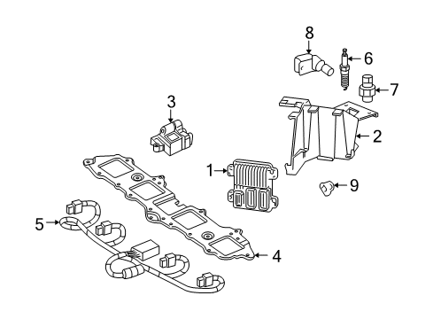 2012 Chevy Silverado 1500 ECM Diagram for 12624927