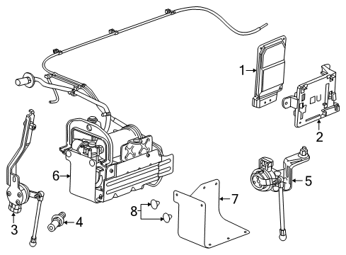 2014 Cadillac XTS Ride Control Diagram