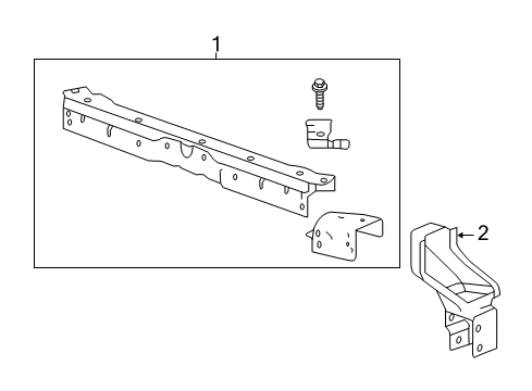 2015 Buick Regal Radiator Support Diagram