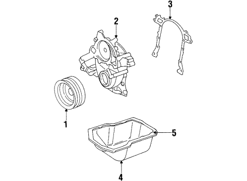 1985 Buick Century Engine Parts & Mounts, Timing, Lubrication System Diagram 2 - Thumbnail
