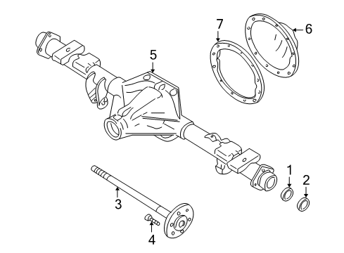 2001 GMC Yukon XL 1500 Drive Shaft Assembly Diagram for 15109397