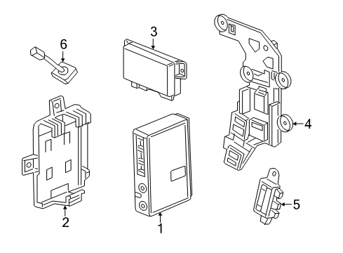 2021 GMC Canyon Communication System Components Diagram