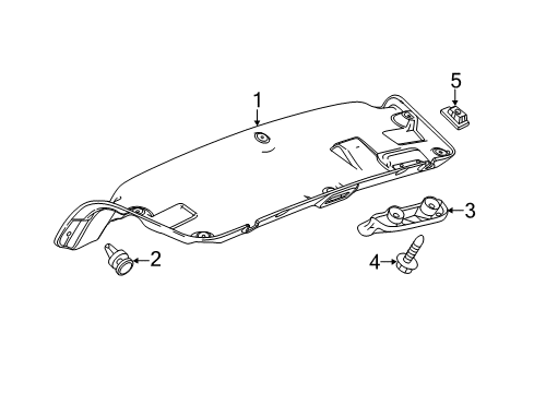 2015 Buick Verano Interior Trim - Trunk Lid Diagram