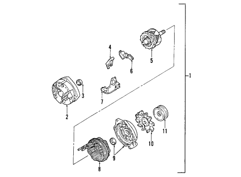 1999 Cadillac Seville Alternator Diagram for 19206560