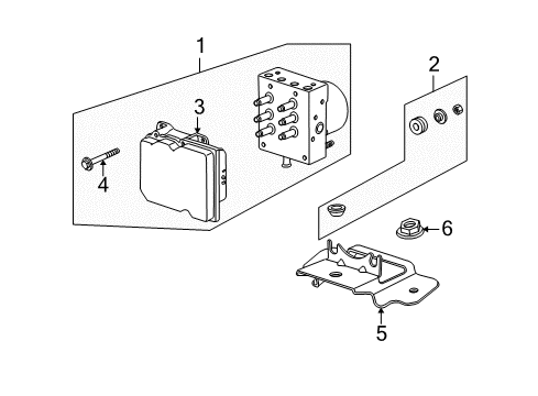 2012 Chevy Traverse ABS Components Diagram