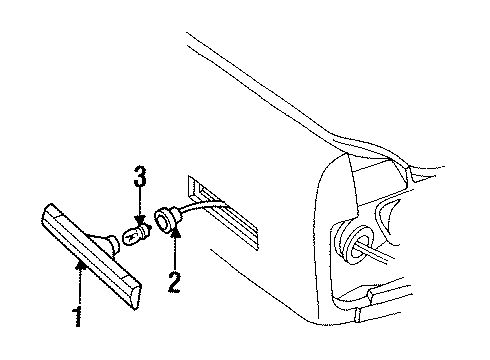 1995 Buick Regal Rear Lamps - Side Marker Lamps Diagram