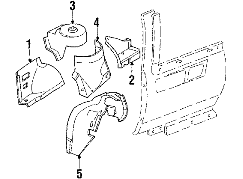 1986 Pontiac Fiero Pocket Diagram for 20326093