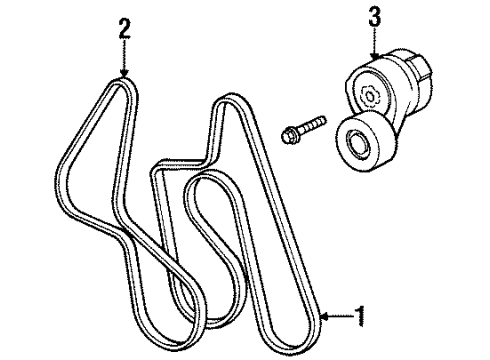 1998 Buick Riviera Belts & Pulleys Diagram