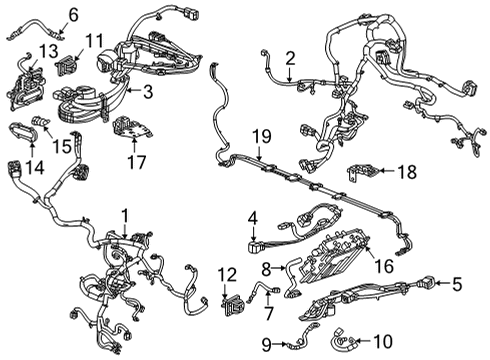 2023 GMC Hummer EV Pickup Battery Current Sensor Diagram for 13542820