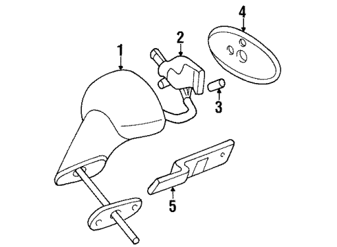 1995 Buick Riviera Mirror Switch, Rear Diagram for 25606309