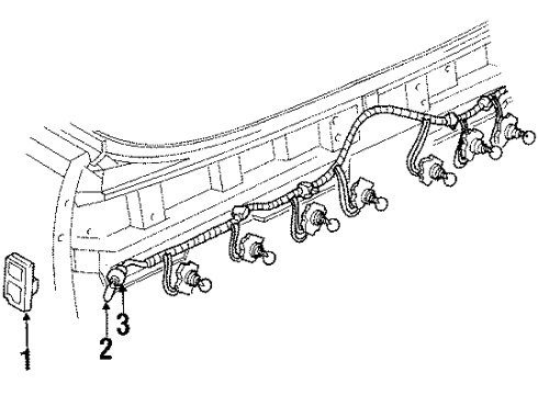 1987 Chevy Caprice License Lamps Diagram 2 - Thumbnail