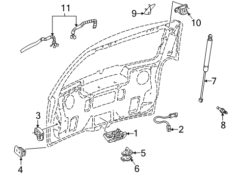 2006 Chevy Uplander Lift Gate Diagram