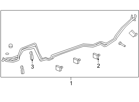 2012 Chevy Traverse Rear A/C Lines Diagram
