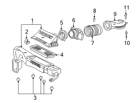 2004 GMC Safari Air Inlet Diagram