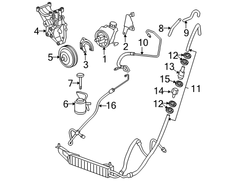 2016 Chevy Express 2500 Power Steering Oil Cooler Diagram for 84920561