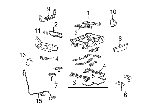 2011 Cadillac CTS Tracks & Components Diagram 8 - Thumbnail