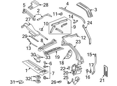 1996 Chevy Cavalier Cable Assembly, Top Diagram for 12363024