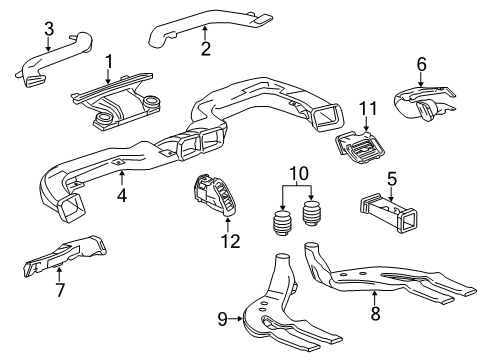 2019 Chevy Impala Ducts Diagram