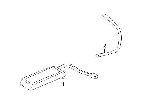 2000 Cadillac Seville Antenna Cable Diagram for 9356716