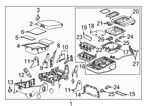 2015 GMC Sierra 3500 HD Auxiliary Jack Diagram for 25908967