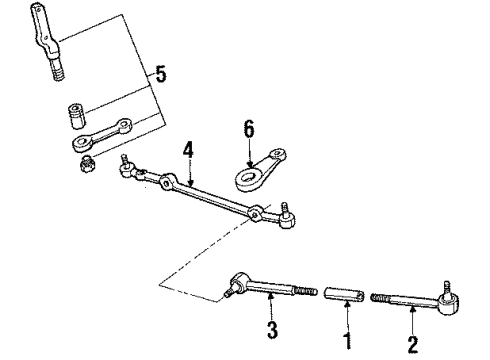 1989 Oldsmobile Custom Cruiser P/S Pump & Hoses, Steering Gear & Linkage Diagram 2 - Thumbnail